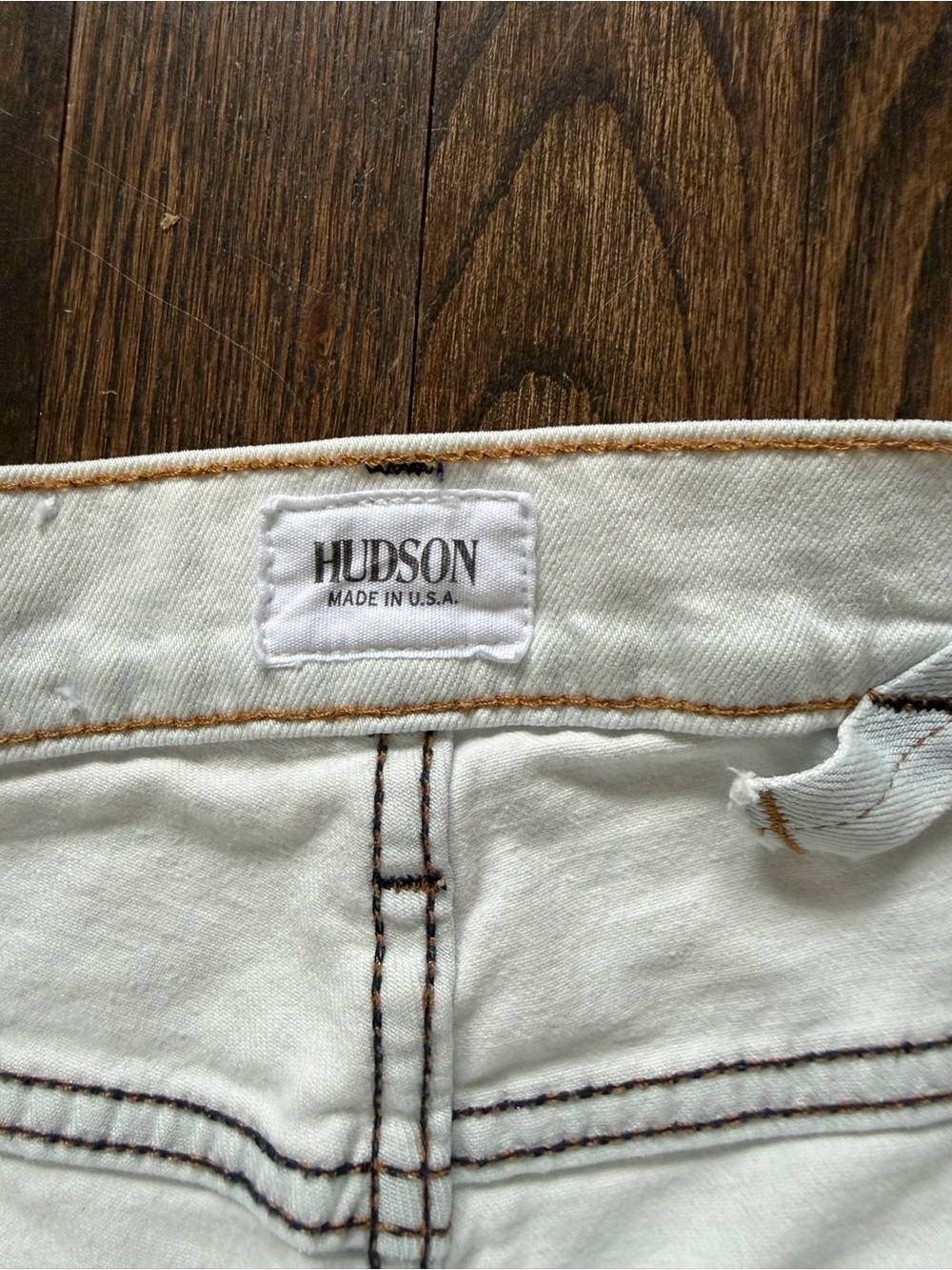 Hudson Jeans White Slim Sartor Denim - Picture 5 of 7